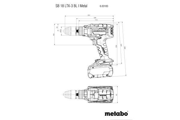 Wiertarko wkrętarka udarowa Metabo SB 18 LTX-3 BL I METAL 603183840