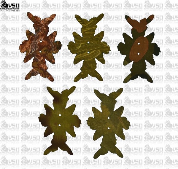 Zestaw 100 szt kształtek do wypełnień ghillie lato A1