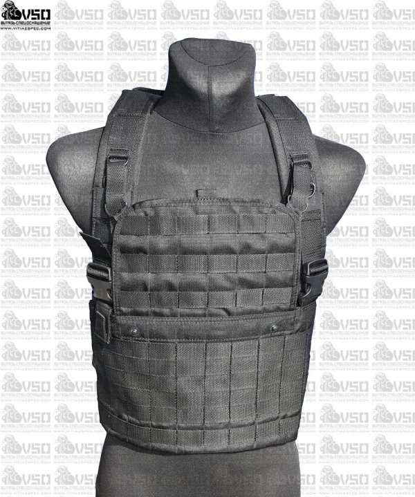 Chest rig LARGA czarna panel