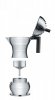 Alessi PULCINA Kawiarka - Zaparzacz do Espresso 300 ml - Czerwona Rączka - Indukcja