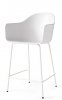 Menu HARBOUR Krzesło Barowe 102 cm Hoker Jasnoszary - Siedzisko Białe