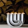 Philippi DOUBLE U Świecznik Tealight - Polerowany