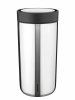 Stelton TO GO CLICK Stalowy Kubek Termiczny 400 ml / Srebrny Polerowany