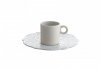 Alessi DRESSED - EN PLEIN AIR Piknikowy Spodek do Filiżanki Espresso 4 Szt. Biały