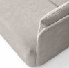 Menu OFFSET Sofa Potrójna - Tkanina Kvadrat Odcień Jasnoszary