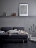 Bloomingville GROOVE Sofa Rozkładana z Funkcją Spania / Ciemnoszara