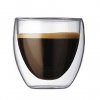 Bodum PAVINA Szklanki Termiczne do Espresso 80 ml - Podwójne Ścianki 6 Szt.