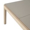 Muuto COUPLE Stolik Kawowy z Ceramicznym Blatem 84x80 cm / Jasny Dąb - Blat Gładki Piaskowy Sand