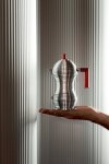 Alessi PULCINA Kawiarka - Zaparzacz do Espresso 150 ml - Czerwona Rączka - Indukcja