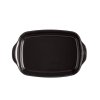 Emile Henry NATURAL CHIC Prostokątna Forma - Naczynie do Zapiekania 36,5x23,5 cm / Czarne