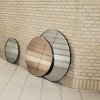 Aytm CIRCUM Lustro Ścienne Okrągłe 50 cm Taupe - Tafla Klasyczna