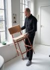 Muuto LOFT Hoker - Stołek Barowy 75 cm Czarny