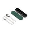 Guzzini STORE GO Pojemnik na Lunch ze Sztućcami - Lunchbox / Zielony