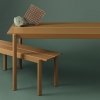 Muuto LINEAR Ogrodowy Stół Stalowy 200 x 80 cm Pomarańczowy