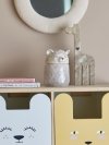 Bloomingville PUK Ceramiczny Pojemnik z Pokrywką / Szary Miś