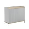 Muuto ENFOLD Komoda Wysoka 94 cm Szara