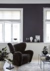 by Lassen TWIN 42 Stolik z Dwustronnym Blatem - Czarny / Blat Dąb Naturalny i Złoty