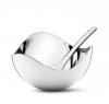 Georg Jensen BLOOM Stalowy Pojemnik z Łyżeczką na Sól