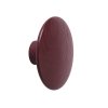 Muuto DOTS Wieszak Drewniany S - 9 cm Burgundowy