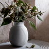 Lyngby Porcelain CURVE Wazon do Kwiatów 17,5 cm Biały