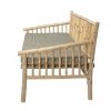 Bloomingville SOLE Sofa z Drewna Bambusowego / Tapicerowane Siedzisko
