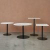 Menu HARBOUR COLUMN Stół Okrągły 60 cm Blat Fornir Dębowy - Czarny