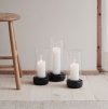 Stelton HURRICANE Lampion - Świecznik 29 cm Czarny