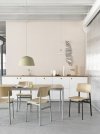 Muuto LOFT Krzesło - Białe/Siedzisko Dębowe