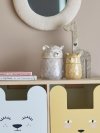 Bloomingville PUK Ceramiczny Pojemnik z Pokrywką / Szary Miś