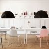 Muuto VISU SLED BASE Krzesło Drewniane na Stalowej Ramie - Czarne 2 Szt.
