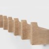 Kristina dam studio COLUMN Drewniana Listwa - Wieszak na Ubrania 49 cm / Dąb Naturalny