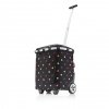 Reisenthel CARRYCRUISER PLUS FRAME Wózek na Zakupy / Dots - Czarny w Kolorowe Kropki