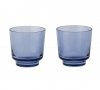 Muuto RAISE Szklanki do Wody 200 ml 2 Szt. Niebieskie