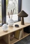 Villa Collection BUBBLE Szklany Wazon do Kwiatów 27 cm Biały