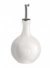 Emile Henry KITCHEN Ceramiczna Butelka do Oliwy, Octu 400 ml Biała