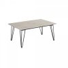 Bloomingville MUNDO Ogrodowy Stolik Kawowy 90x60 cm z Betonowym Blatem / Czarny