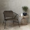 House Doctor KLEVER Krzesło Lounge Chair - Brązowe