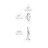 Simplehuman TRIO Lustro Sensorowe Bezprzewodowe 20 cm / Różowe Złoto