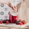 Emile Henry CLASSIC Ceramiczny Pojemnik na Sól / Czerwony