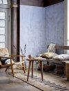Bloomingville MILLS Fotel z Drewna Tekowego i Rattanu