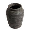Muubs MELANCHOLIA Wazon Dekoracyjny z Terakoty 40 cm / Czarny