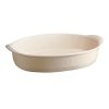 Emile Henry NATURAL CHIC Forma - Owalne Naczynie do Zapiekania 41 cm Kremowe