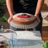 Guzzini TIFFANY Niska Patera z Kloszem do Ciasta 36 cm / Transparentna