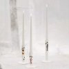 Kähler HAMMERSHØI CHRISTMAS Świecznik Świąteczny 16 cm Zdobiony / Biały