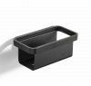 ZONE Denmark RIM Głęboka Półka Łazienkowa - Prysznicowa 22 cm Czarna