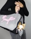 United Pets Milano ECO Torba - Transporter dla Psa / Czarno - Różowa