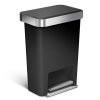 simplehuman LINER POCKET Kosz Pedałowy 45 l / Czarny