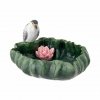 Bloomingville NEIMI Misa Dekoracyjna z Ptaszkiem 37,5 cm / Zielona