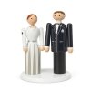 Kay Bojesen BRIDE Ślubna Figurka Drewniana 12 cm na Tort Weselny / Pana Młoda