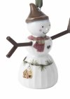Kähler HAMMERSHØI CHRISTMAS Świąteczna Zawieszka Choinkowa - Bałwanek 6,5 cm / Pani Bałwankowa